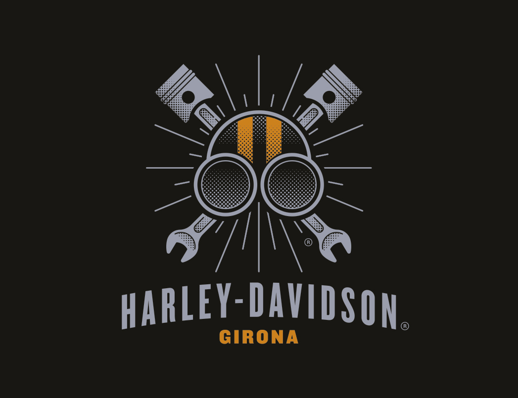 Logo de la nova botiga Harley-Davidson Girona