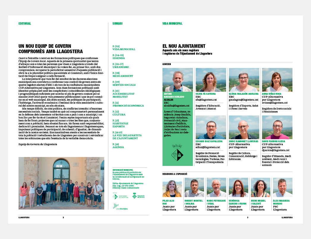 Revista municipal de l'Ajuntament de Llagostera