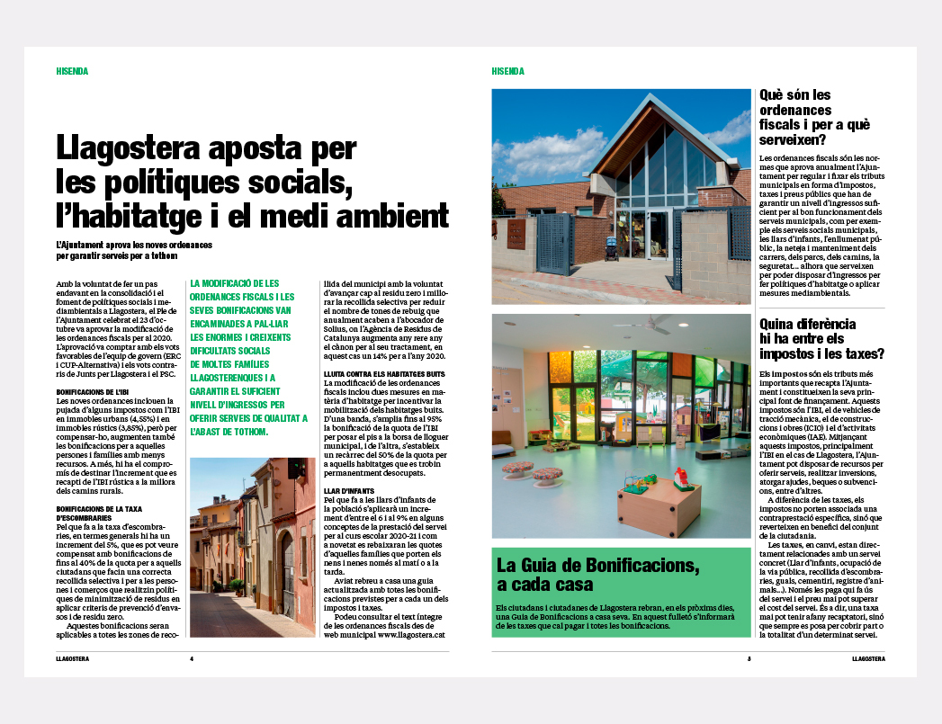 Revista municipal de l'Ajuntament de Llagostera